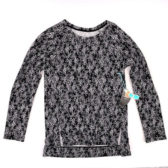 Modern Movement Other - Half Moon Modern Movement Black Gray Abstract Snakeskin Print Top Small